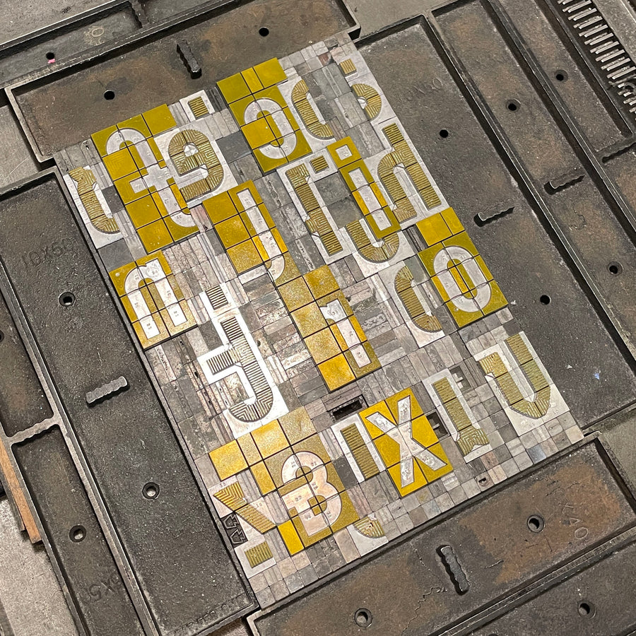 Alpha-Blox Alphabet Letterpress Print Type