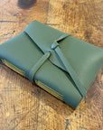 Medium Hand Bound Leather Journal - Lined Pages
