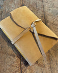 Medium Hand Bound Leather Journal - Plain Pages