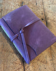 Medium Hand Bound Leather Journal - Plain Pages