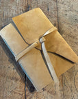 Medium Hand Bound Leather Journal - Plain Pages