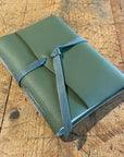Medium Hand Bound Leather Journal - Plain Pages