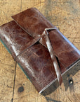 Medium Hand Bound Leather Journal - Plain Pages