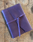 Large Hand Bound Leather Journal - Lined Pages