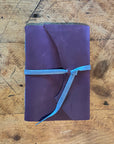 Large Hand Bound Leather Journal - Plain Pages