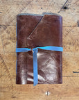 Large Hand Bound Leather Journal - Plain Pages