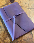 Large Hand Bound Leather Journal - Plain Pages