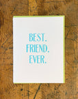 Best Friend Ever Letterpress Card