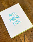Best Friend Ever Letterpress Card