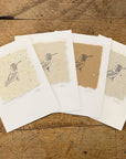 Bird Letterpress Prints on Handmade Paper