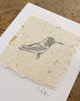 Bird Letterpress Prints on Handmade Paper