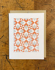 Blazing Arrows Quilt Letterpress Card