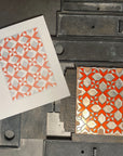 Blazing Arrows Quilt Letterpress Card