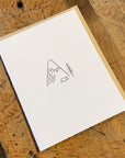 Camping in the Mountains Letterpress Card
