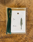 Conifer Letterpress Holiday Gift Tags