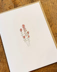 Desert Paintbrush Wildflower Letterpress Card