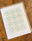 Dutch Fields Quilt Letterpress Card