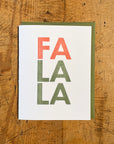Fa La La Letterpress Holiday Card
