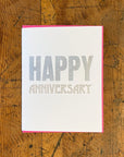 Happy Anniversary Letterpress Card