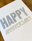 Happy Anniversary Letterpress Card