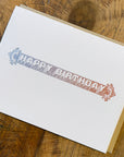 Happy Birthday Letterpress Card