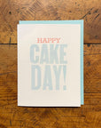 Happy Cake Day Letterpress Birthday Card