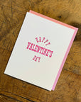Happy Valentine's Day Letterpress Card