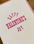 Happy Valentine's Day Letterpress Card