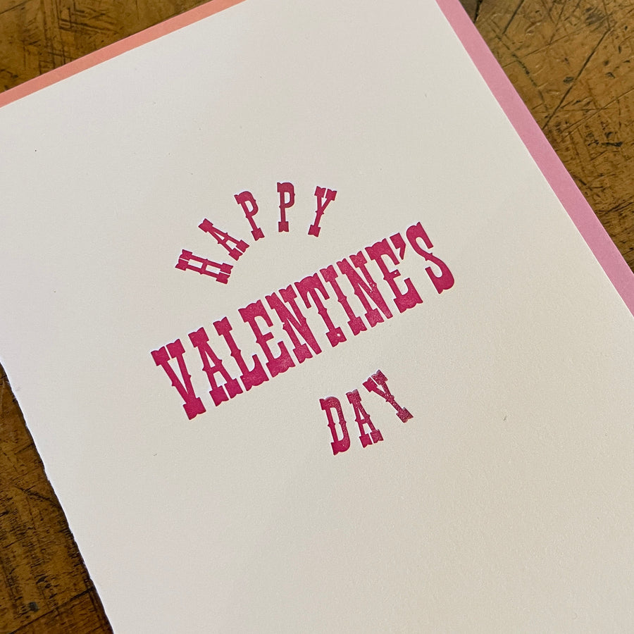 Happy Valentine's Day Letterpress Card