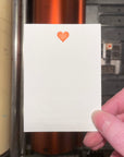 Heart Gift Enclosure Letterpress Card