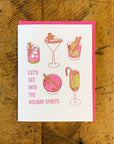 Holiday Spirits Letterpress Card