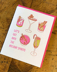 Holiday Spirits Letterpress Card