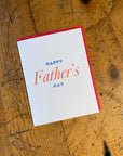 Happy Father's Day Letterpress Card
