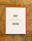 Merry Fucking Christmas Letterpress Card