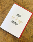 Merry Fucking Christmas Letterpress Card