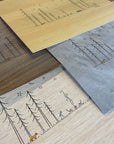 Minimal Adventures 8x10 Wood Letterpress Print with Watercolor