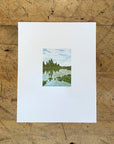 Mirror Pond Bend Oregon Letterpress Print