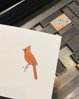 Northern Cardinal Letterpress Card
