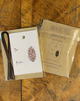 Pine Cone Letterpress Gift Tags - Set of 6
