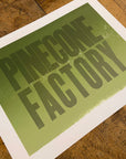 Pinecone Factory Letterpress Print