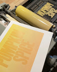 Pumpkin Spice Letterpress Print