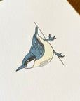 Pygmy Nuthatch Letterpress Card