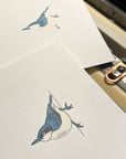 Pygmy Nuthatch Letterpress Card