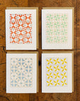 Blazing Arrows Quilt Letterpress Card