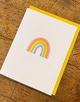 Rainbow Letterpress Card