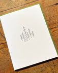 Sasquatch in the Forest Letterpress Card