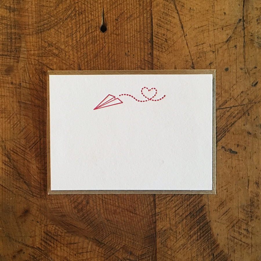 Sending Love Gift Enclosure Letterpress Card