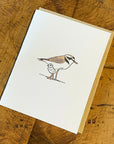 Snowy Plover Letterpress Card