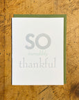 So Incredibly Thankful Letterpress Card