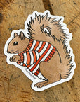Squirrel Sweater Sticker
